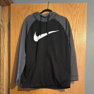 Nike Black and Gray Pullover Hoodie